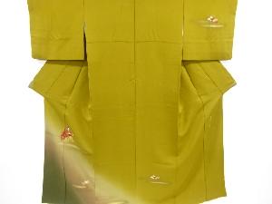 リサイクル　能役者模様訪問着